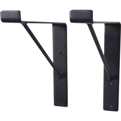 Wall Mounted Metal Frame Wooden Board Holders for Magazine Shelf Plant Shelf Kitchen Bathroon Sundries Organizer Rack