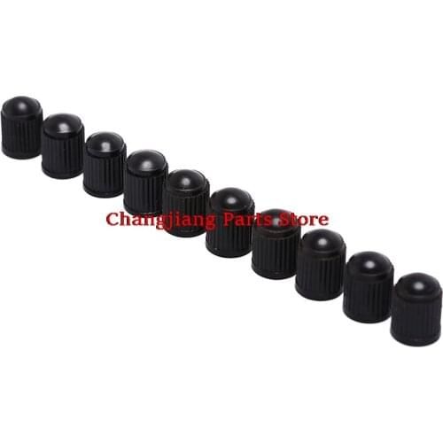 New 50Pcs Motorcycle Auto Wheel Dust Cover Lid Black Plastic Truck Car Tire Air Wheel Valve Stem Cap Tyre Valve Caps Stem