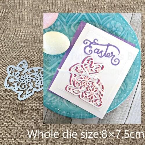 New Design Craft Metal Cutting Die cut die Lace pattern rabbit Bunny scrapbooking Album Paper Card Craft Embossing Die Cut