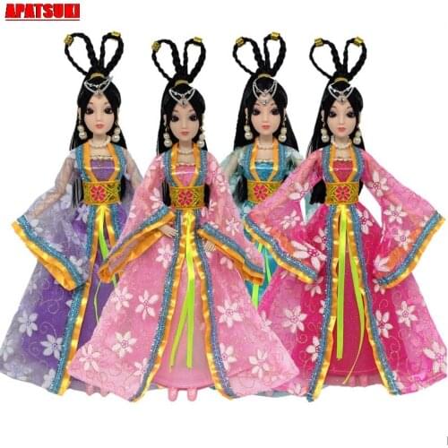 1PC Costume Party Juguetes Clothes For Barbie Doll Floral Big Skirt Dresses For 1:6 Dolls Girls Doll House Toys For Children Kid