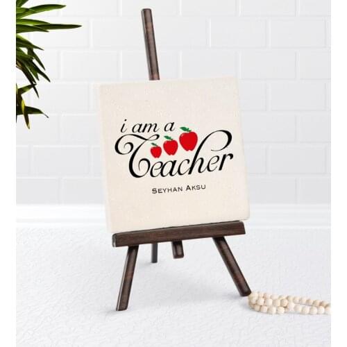 Personalized Class Teacher Şovaleli Natural Taş-6