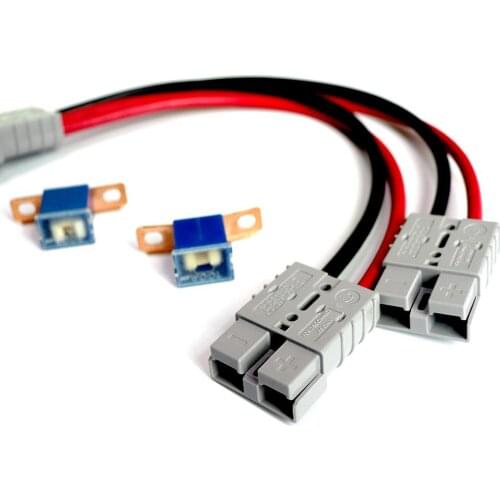 50A 600V SB50 Connector One For Two Current Wires Large Cable Terminal Strip Shape Battery Power Connector For Truck, Forklift
