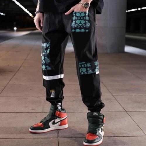 Fashion Printed Men Harem Pants Hip Hop Casual Streetwear Joggers Men Summer Fashion Elastic Waist Trousers