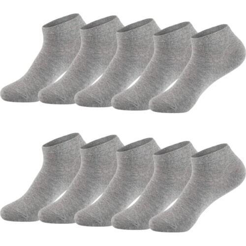 SOCKSHION New Season Fashion Trend Gift Daily Use For Soft Universal Gray Cotton Wrist Length Socks 10 Double