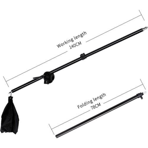 Photo Studio Kit Light Stand Cross Arm With Weight Bag Photo Studio Accessories Extension Rod 75 -135CM