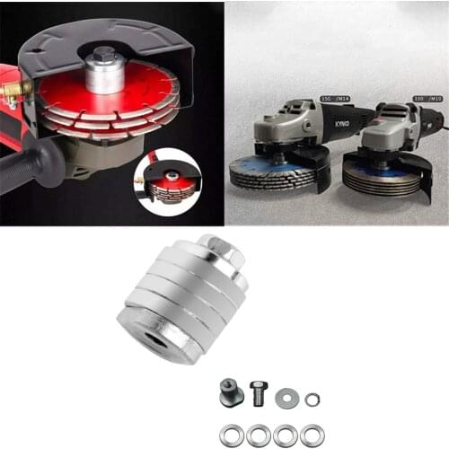 Angle Grinder Lock Nuts Grooving Machine Adapter with Lock Nut Inner and Outer Flange Nut Kit M10 M14 Conversion Head 100/125mm