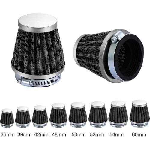 Universal Motorcycle ATV Air Filter Cleaner for Honda Yamaha Suzuki Kawasaki Universal Durable 45 Degree Angled Neck Air Filter