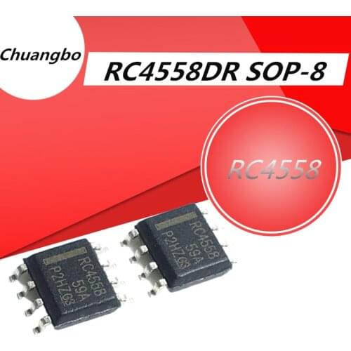 10pcs/lot JRC4558 RC4558DR SOP-8 In Stock