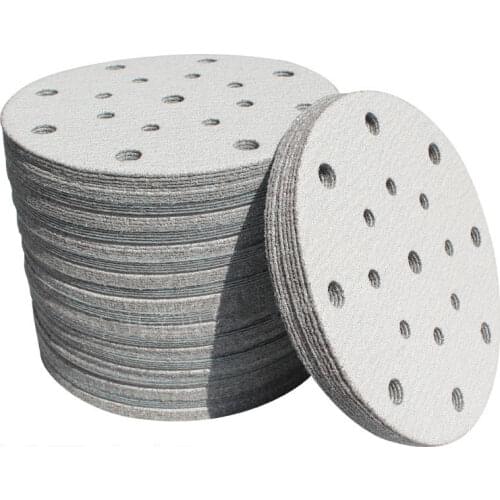 100PC 6 Inch 17 Hole 60-2000 Grits Sanding Discs Premium Hook and Loop Heavy Duty Sandpaper for Random Orbital Sanders