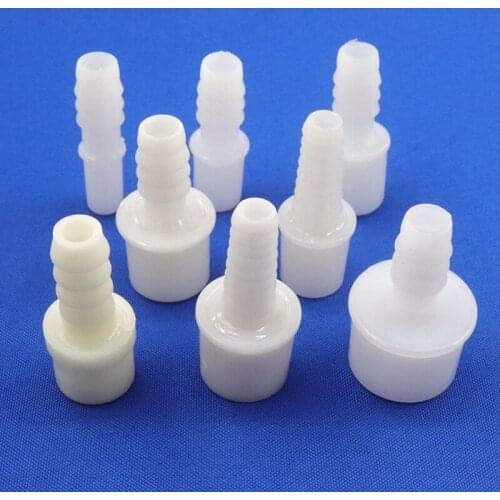 5~50pcs O.D 9.5~25 To 9.5~10mm PE Plastic Pagoda Direct Connectors Aquarium Tank Air Pump Hose Joints Garden Water Pipe Fittings