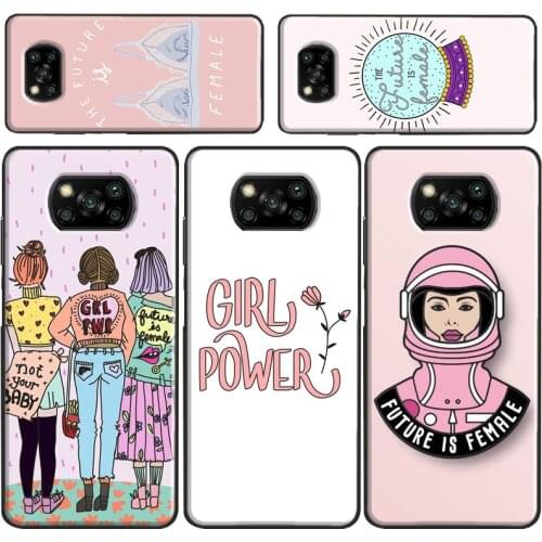 Future is Female Feminist Case For Xiaomi Redmi Note 9 7 8 Pro A 9C 8T 9S Mi Note 10 Lite Ultra 9T POCO X3 F2 Pro