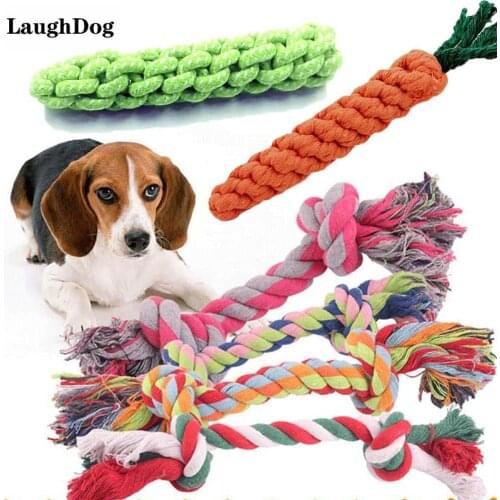 Pet Molar Cotton Rope Toy Cleaning Teeth Squeaky Interactive Cartoon Cute Radish Sharp Teeth Pet Supplies Dog Accessories 1PC