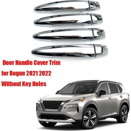 ABS Chrome Trunk Rear Door Handle Cover Moulding Trim for Nissan Rogue 2021 2022 Entry Car Styling