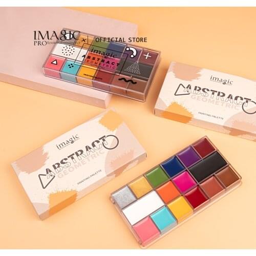IMAGIC 16-Colors 1/2/3/4/5/Kit Flash Tattoo Face Body Paint Oil Painting Art Halloween Party Makeup Fancy Dress Beauty Palette