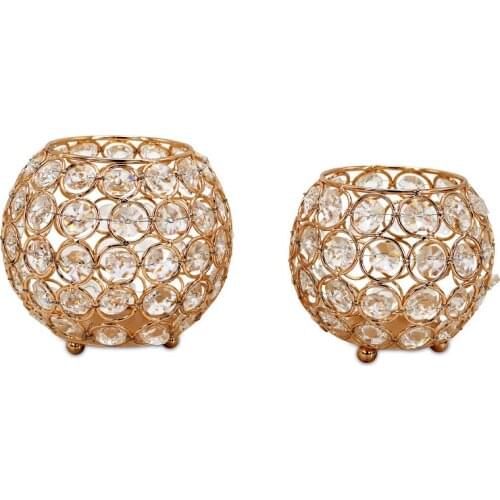 Creative home decoration candle ball crystal ball candlestick living room bedroom gift romantic