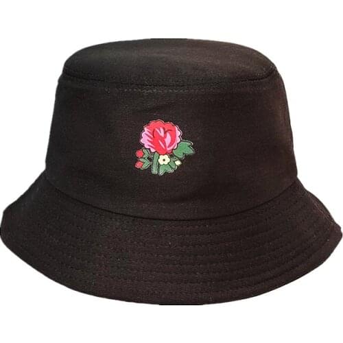 LDSLYJR 2021 flower cotton Bucket Hat Fisherman Hat outdoor travel hat Sun Cap Hats for Men and Women 190