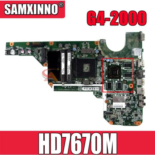 For HP 680570-501 680569-501 G4-2000 G6-2000 G7-2000 R33 DA0R33MB6F1 Laptop PC motherboard HD7670M 2GB 100% Test OK