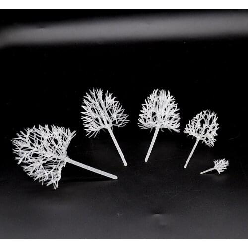 Toy Crystal Tree Plant Model Tree Construction Train Scene Production 50pcs Simulation Sand Table Diorama DIY