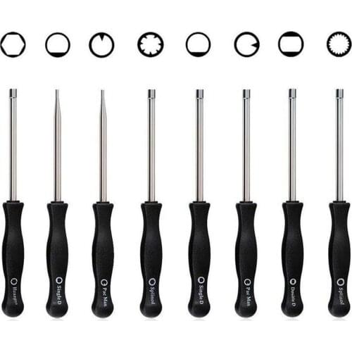 8Pcs Carburetor 7/21-Teeth Splined Screwdriver Adjusting Tool Single D Double D Hexagon Hex Socket Kit Set for 2 Cycle Engine