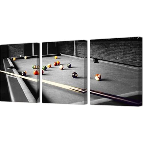 Wall Decor Canvas Printed Wall Art Billiards Painting Billiard Snooker Shooting Pool Art Home Wall Decor Pictures