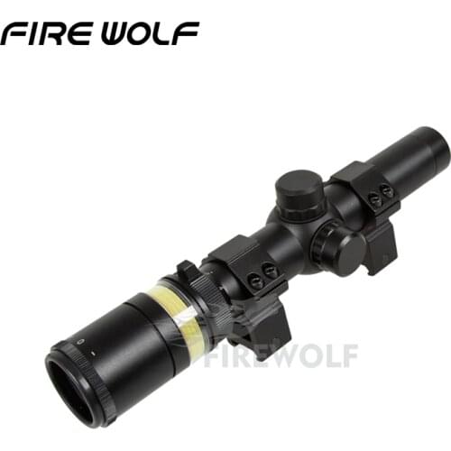 2018 NEW 1.5-6x24 Riflescope Green Optical Fiber for Hunting Free Shipping