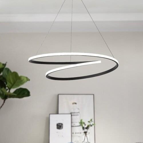 Modern iron industry brand design lamp modern led chandelier living room decoration luzes de teto nordic decoration home