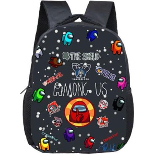 Among us Space Werewolf Killing Pupils Schoolbag Polyester Backpack Kindergarten Burden Reduction Backpack Can Customized