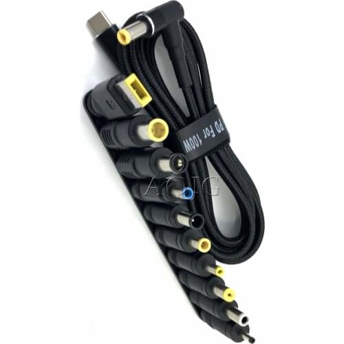 100W Universal Laptop Power Adapter Charging Cable Cord USB Type C PD Adapter Converter for Asus Hp Dell Acer Lenovo Notebook PC