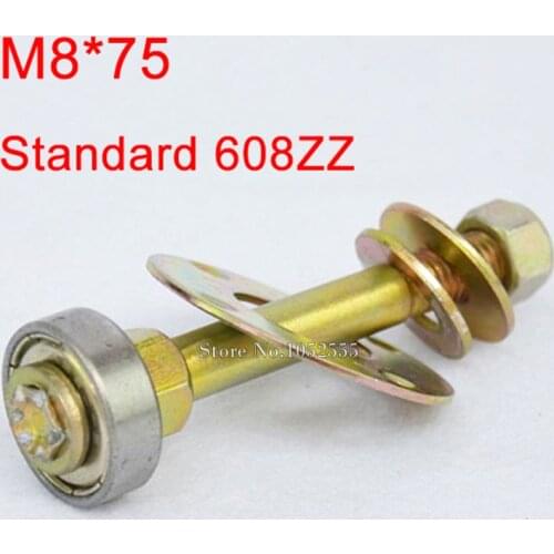 20PCS M8*75 Rocking Chair Bearing 608ZZ Standard Ball Bearing Accessories Furniture Connecting Fittings Screws Kit K197