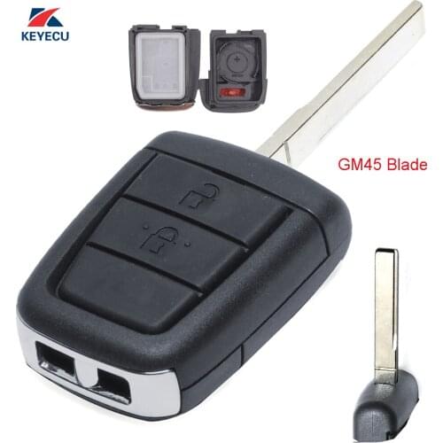 KEYECU Replacement Remote Key Shell Case Fob 2+1B for Holden VE Commodore Berlina Calais Omega SV6 SS HSV with GM45 Blade