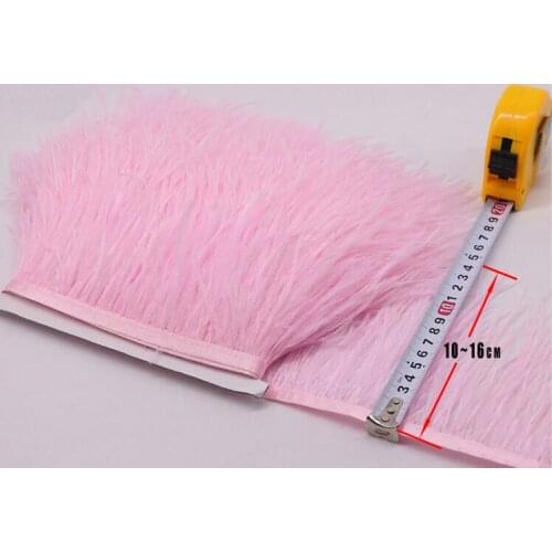 10 yards/Lot Fashion Ostrich cloth edge Trim 10-16cm Ostrich cloth edge Fringe Cloth Tape Apparel Material Party Wedding
