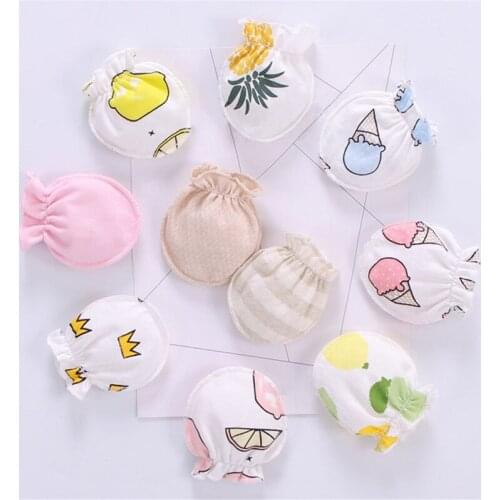 100% Cotton Baby Anti Scratching Gloves Newborn Gloves Protection Face Baby Mittens Glove Infant Accessories