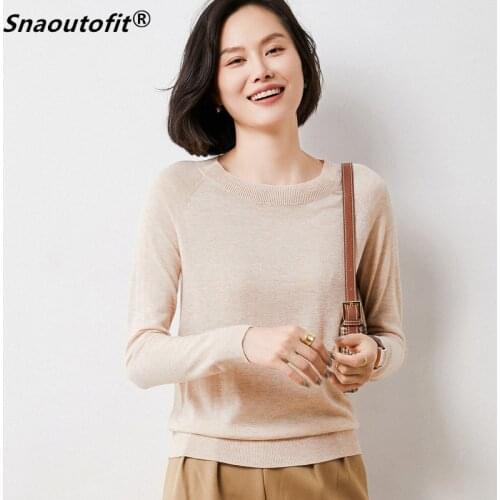 100 Merino Worsted Woolen Womens Sweater Loose Bottoming Shirt 2021 Spring Autumn Outer Wear Thin Cashmere Knitted Top L XL XXL