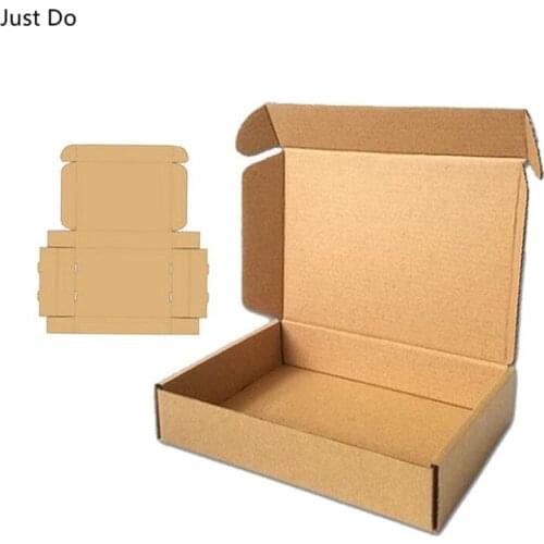 30-35cm 100pcs Recycle Carton Box Packaging Box Corrugated Shipping Box Brown Corrugated Cardboard Packing Mailing Boxes