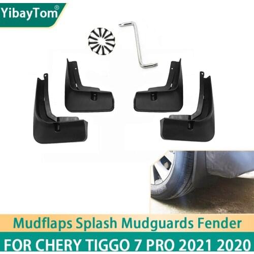 4 pcs Front & Rear Mudflaps Splash Mud Guard Mud Flap Mudguards Fender For Chery Tiggo 7 Pro 2021 2020 Accessories