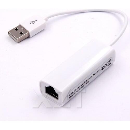 USB 2.0 Ethernet Adapter USB 2.0 Network Card to RJ45 Lan 10/100Mbps for Windows 7 8 10 Laptop PC USB 2.4G Ethernet
