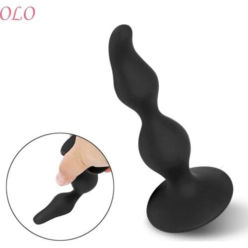 OLO Anal Plugs Suction Cups Dildo Masturbation Prostate Massager Adult Products Anal Stimulation Sex Toy For Women Men