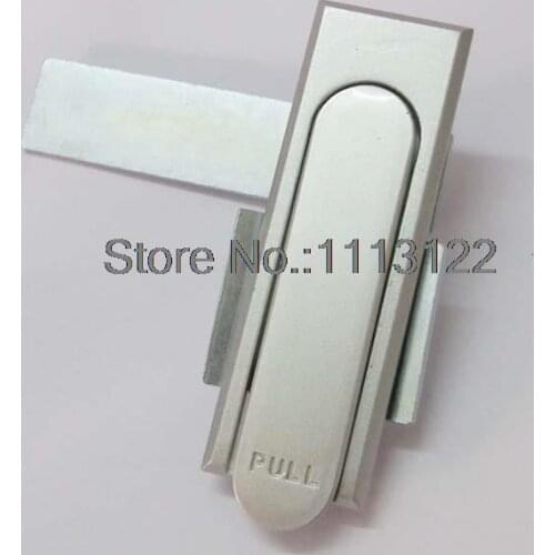 MS717-1 Keyless Cabinet Door Swing Handle Panel Lock Zinc Alloy Silver Electric Cabinet Plane Lock plane cabinet pull lock 1 PC