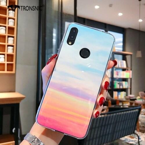 TRONSNIC Marble Phone Case for Xiaomi Mi 8 9 White Black Shiny Soft Luxury Cases for Xiaomi Redmi 6 Note 6 7 Pro Fashion Covers