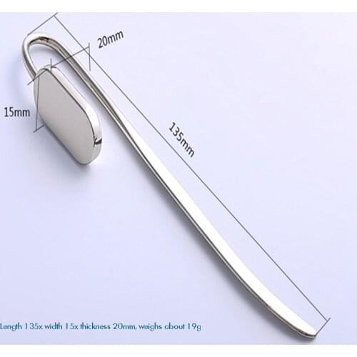 Zinc Alloy Bookmark Creactive Swan Neck Oval Metal Book Marker Hanger Clip Reading Page Holder Stationery Office Supply Gift