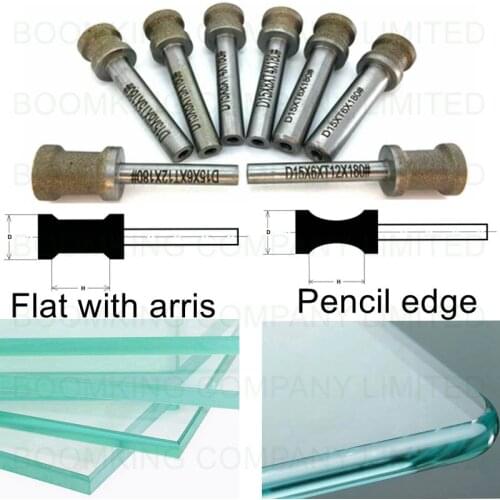 Diameter 15mm,PE/FA/FE 3~19mm Small diamond wheel with handle Pencil edge,Flat with arris edge,Flat edge,glass internal grinding