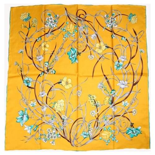 ELEGANT HANDMADE BRAND 100%Twill Silk Scarf TWIC-149545