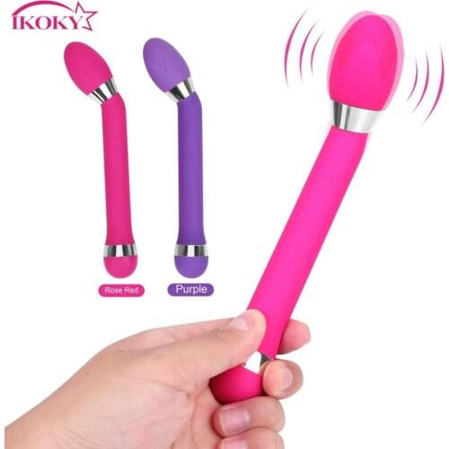 IKOKY Dildo Vibrator Female Masturbation Sex Toys For Women AV Magic Wand G-spot Clitoris Stimulation Vaginal Massage