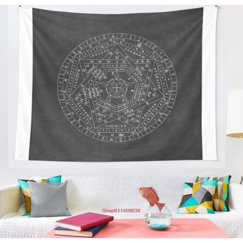 Sigillum dei aemeth tapestry Coverlet Curtain Blanket Bedding Sheet Towel Throw Window Curtain Tapestries