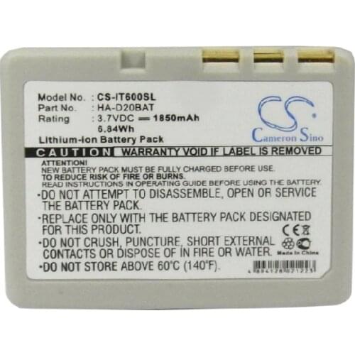 Cameron Sino 1850mAh Battery CA60L1-G, CA60L4-G, HA-D20BAT for Casio HA-020LBAT, HA-D20BAT, HA-D21LBAT, IT-300, IT-600