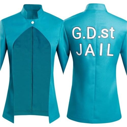 Anime JoJo‘s Bizarre Adventure Stone Ocean Jolyne Cujoh Cosplay Costume Coat Halloween Carnival Suit