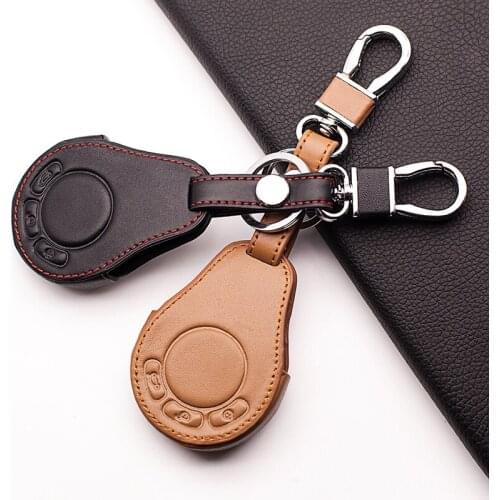 Leather Key Case Cover car key case For BMW Mini Cooper Roadster Key S R55 R56 R57 R58 R59 car keys accessories protect shell