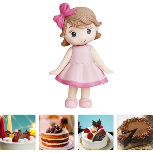 Doll Adorable Figures Birthday Cake Ornament Model Collection Figurine Toys