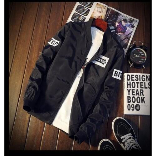 Flight Mens Bomber Jackets Patches New Streetwear Drop ship discount Jacket Patch Male fashion breathable slim top clothes