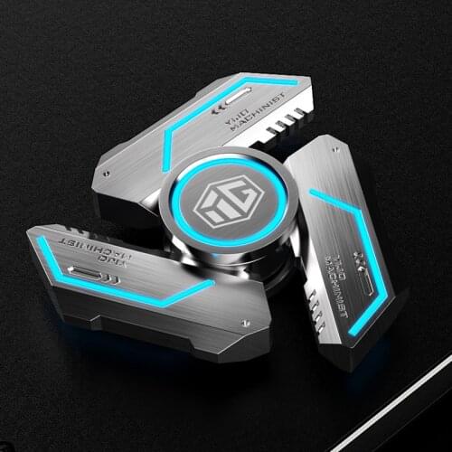 Metal Alloy Mechanical Fidget Spinner R188 Mute Smooth Bearing Luminous Hand Spinner for Children Adult Stress Relief Fidget Toy